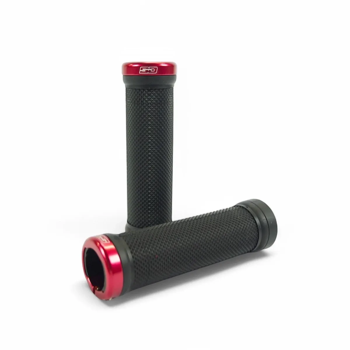 SD Bmx/Mtb Lock On Grip V2 Black/Red Clamps